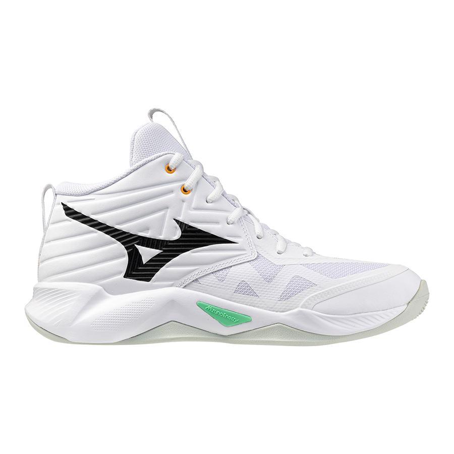 Mizuno WAVE MOMENTUM PRO MID White/Black/Frozen Emerald